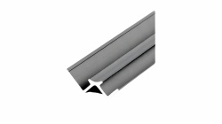 Profil coltar de interior, pentru panouri SPC de 3 mm, finisaj argintiu, 2.95 metri