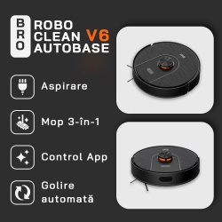 Robot aspirare cu mop iHunt BRO Robo Clean V6 AutoBase - Img 2