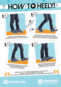 ROLE HEELYS FLOW 34 ALBASTRU NEGRU LIME - Img 4
