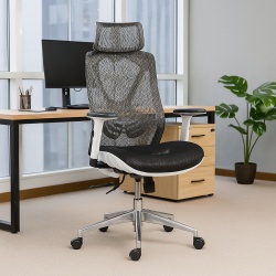 Scaun birou ergonomic multifunctional SYYT 9503, mesh, mecanism multiblock, tetiera reglabila 2D, 120 kg, negru