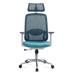 Scaun birou ergonomic OFF 403, mesh, brate reglabile,120 kg, bleu - Img 2