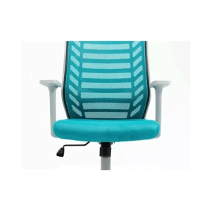 Scaun birou ergonomic SL Q320, mesh, mecanism inclinare, baza polipropilena, suport lombar, roti cauciucate, 90 kg, albastru gri - Img 3