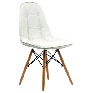 Scaun bucatarie si living BUC 232, piele ecologica, cadru lemn, 110 kg
