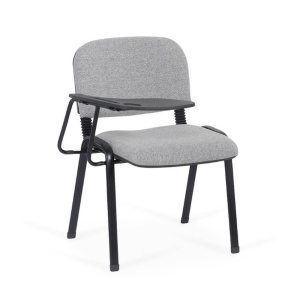 Scaun conferinta cu masuta rabatabila HRC 606, ergonomic, stofa, cadru metalic, 120 kg