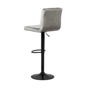 Scaun de bar ABS 191B, catifea, suport picioare, rotatie 360 , cadru metalic, inaltime ajustabila, 100 kg - Img 2