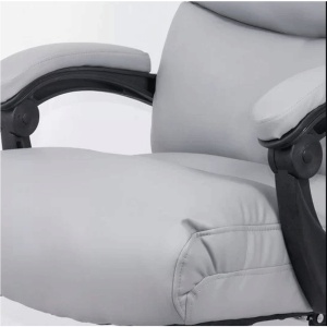 Scaun directorial OFF 422, perne duble, piele ecologica, suport picioare retractabil, mecanism a-sincron, 120 kg - Img 3