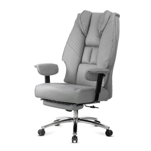 Scaun directorial OFF421, piele ecologica, robust, cadru metalic, mecanism sincron, brate reglabile, 150 kg