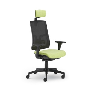 Scaun ergonomic cu tetiera Pure Negru Mesh PDH - Img 2