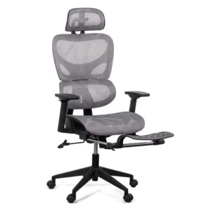 Scaun ergonomic multifunctional SYYT 9508, mesh, suport lombar, tetiera, spatar si brate reglabile, suport picioare, 120 kg - Img 3