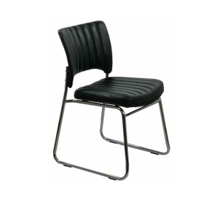 Scaun vizitator HRC 613, ergonomic, cadru metalic, piele ecologica, 120 kg