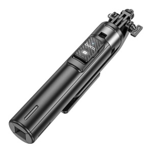 Selfie stick, cu telecomanda, trepied, bluetooth, Negru - Img 5