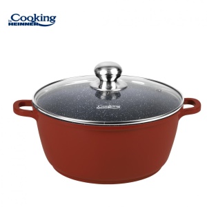 SEMIOALA ALUMINIU+CAPAC 30X13.5CM, 8L, CALABRIA; COOKING BY HEINNER - Img 1