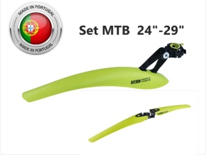 Set Aparatori Noroi LASALLE SPORTS OREGON Verde Lime 24"-29"