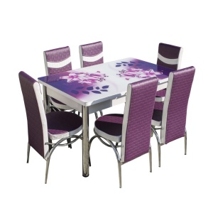 Set masa extensibila cu 6 scaune 331-1 - design eleganta si functionalitate - Img 1