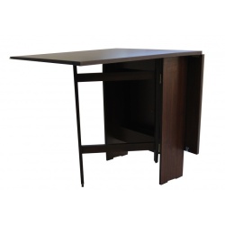 Set masa plianta 12 persoane, Pal Melaminat, insertii lemn masiv, 274x75x78 cm si 6 scaune pliante, tapiterie piele ecologica, stejar sonoma - Img 2