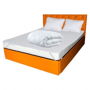 Set Saltea cu spuma, Venus Eco Memory 180x200x17cm, cu spuma poliuretanica, memory foam 2 cm, fermitate mediu spre tare, Saltsib plus 2 perne matlasate 50x70cm, husa hipoalergenica, lavabila la 95 C si pilota vara microfibra, densitate 200g m ², 180x200cm