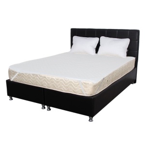 Set Saltea ortopedica cu arcuri, Super Ortopedica Sofia, 140x200x20cm, fermitate medie, plasa arcuri tip Bonell, fata vara-iarna, sistem aerisire cu butoni, Saltex plus 2 perne matlasate, 50x70cm si husa hipoalergenica, microfibra, lavabila la 95 C