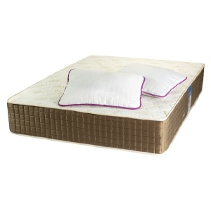 Set Saltea ortopedica cu arcuri, Venetia Super Ortopedica Lux Flexa 140x200x30cm, fermitate tare, plasa arcuri tip Bonell, reversibila, sistem aerisire perimetral, Saltex plus 2 perne, matlasate, 50x70cm, lavabile la 60 C si husa hipoalergenica - Img 3