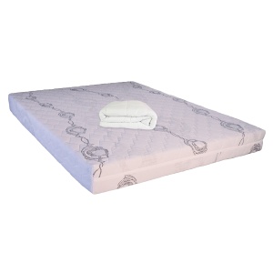 Set Saltea ortopedica, Saturn Memory Plus Comfort 180x200x20cm, cu spuma poliuretanica HR, memory foam 4 cm, husa detasabila tricot, hipoalergenica, fermitate mediu spre tare, Saltsib plus pilota microfibra vara, 180x200cm, antialergica, lavabila la 95 C