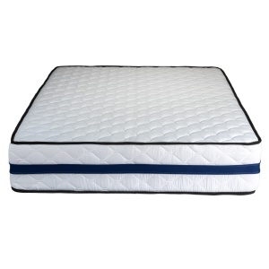Set Saltea ortopedica Tulip Super Lux Comfort 140x200x30cm, fermitate tare, plasa arcuri Bonell, aerisire banda Spaceair, Saltsib, Pachet textile Avantaj, doua perne matlasate 50x70cm, husa hipoalergenica lavabila la 95 C, pilota iarna, 180x200cm - Img 2