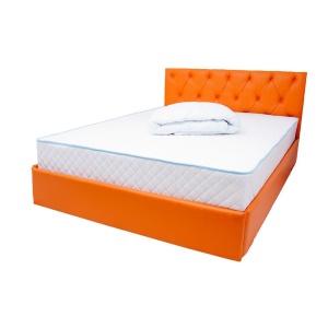 Set Saltea ortopedica, Uranus Standard Spring Comfort 140x200x26cm, plasa de arcuri Bonell, fermitate mediu spre tare, Saltsib plus pilota microfibra iarna, matlasata, umplutura poliester, 180x200cm - Img 2