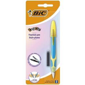 Stilou Bic Easy Clic, penita medie, sistem reumplere, diverse culori
