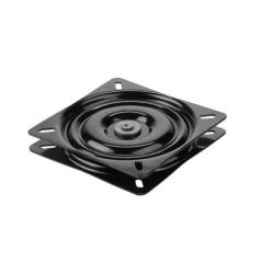 Suport Rotativ 200x200 mm Negru, Capacitate 80 kg - Placa Rotativa cu Rulment pentru Mese si Scaune