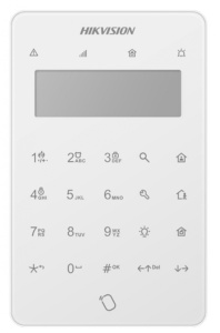 Tastatura LCD pentru AX PRO DS-PK501LTM-HWE;314300669 Ecran LCD Armare one-touch(fără parolă) 2 intrari si 1 iesire
