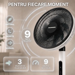 VENTILATOR CU PICIOR HEINNER HMSF-9BK - Img 10