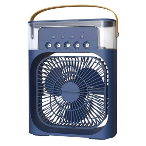 Ventilator portabil 10W, 3 1n 1, racorire, umidificare, iluminare 7 culori, USB-C, unghi reglabil, diverse culori - Img 4