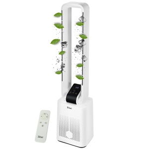 Ventilator Tower Fan alb ZLN1085, 12 viteze, motor BLDC, telecomanda, timer 15h - Img 2