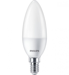 2 Becuri LED Philips B38, EyeComfort, E14, 7W (60W), 806 lm,luminaneutra (4000K), mat - Img 2