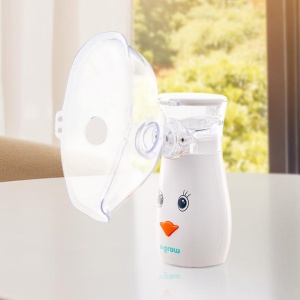 Aparat aerosoli U-Grow , portabil cu ultrasunete ,tehnologie silentoasa, masca de copii si adulti inclusa in pachet, design prietenos pentru copii - Img 3