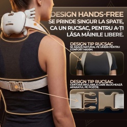 Aparat de masaj cervical si umeri, SPA HandTouch Neck 3D, iHunt - Img 3