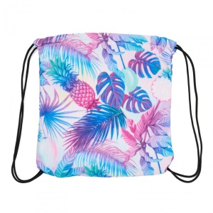 "Beach Towel with bagback 70x140 cm Leafs Material : 100% polyester 220 GSM"