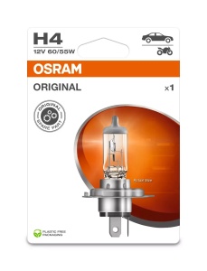 Bec auto H4, 60/55W, pentru faruri, halogen, lumina alba, Osram - Img 2