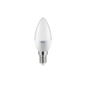 Bec LED lumanare E14 6W lumina calda GTV