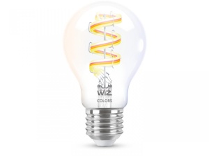 Bec LED RGB inteligent WiZ Connected Filament Clear A60, Wi-Fi, E27,6.3W (40W), 470 lm, lumina alba si color (2200-6500K), compatibil GoogleAssistant/Alexa/Siri - Img 2