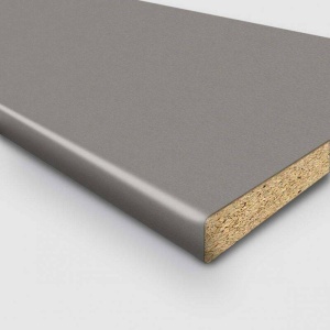 Blat de bucatarie gri cu decor Aluminiu Periat Fin F502 ST2 4100x600x38mm - Img 2