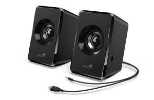 Boxe Genius SP-U125 2.0 cu fir, putere RMS 3W(2 x 1.5W) conector jack 3.5mm, negru - Img 2