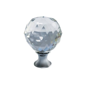 Buton cristal crom 20mm