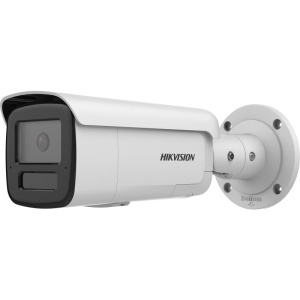 Camera de supraveghere IP Bullet 4MP Hikvision DS-2CD2T46G2H- IS2U/SL(2.8MM), lentila fixa 2.8mm, iluminare min: Color: 0.001 Lux @ (F1.0, AGC ON),B/W: 0 Lux cu IR 60m, 2x microfon incorporat, difuzor incorporat, interfata audio: 1/1, alarma: 1/1, slot
