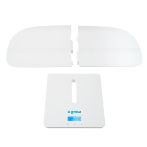 Cantar digital corporal 2in1 pentru bebe si mama, U-Grow, Display LED, blueetoth, Auto off, Functie Tara, 100kg, Alb - Img 6