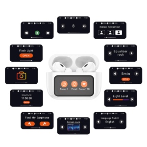 Casti Wireless, In-Ear, Bluetooth, TWS, display LED tactil, Hoco EW72, Alb - Img 2