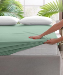 CEARCEAF PAT CU ELASTIC 160X200 CM VERDE - Img 4