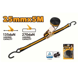 Chinga cu clichet si carlige duble Tolsen - Siguranta si Performanta - 25 mm x 5 m - Img 2