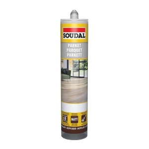 Chit acrilic pentru parchet Soudal gri inchis 290ml