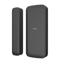 Contact magnetic wireless negru AXPRO Hikvision DS-PDMCS-EG2-WE(B)/BK , frecventa operare: 868 MHz, transmisie: Tri-X Wireless, criptare: AES-128, distanta comunicare: 1200 m in camp deschis, metoda de detectie: deschidere contact, SSI(Signal Strength