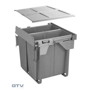 Cos gunoi cu 2 cuve cu amortizor 2x34