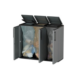 Cos gunoi selectiv cu 3 compartimente, 84 x 102 x 37 cm, E101/ECO - Img 2